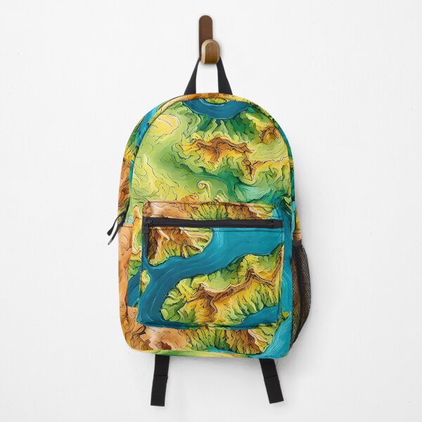 Item preview, Drone view, topography map digital art designed and sold by WildLadyWood.