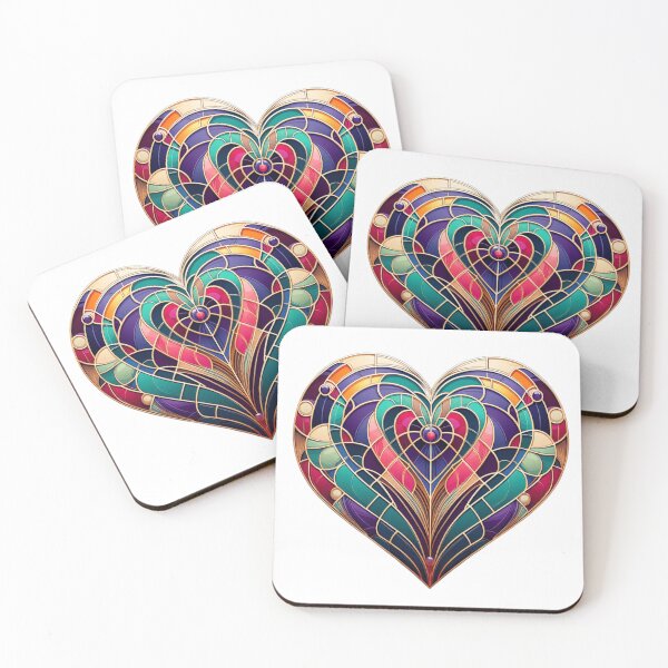 Item preview, Art Deco Heart designed and sold by ArymeiCreations.