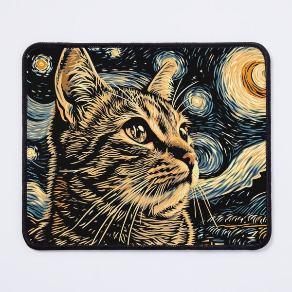 Item preview, Starry night Cat Van gogh designed and sold by Vangoholic.