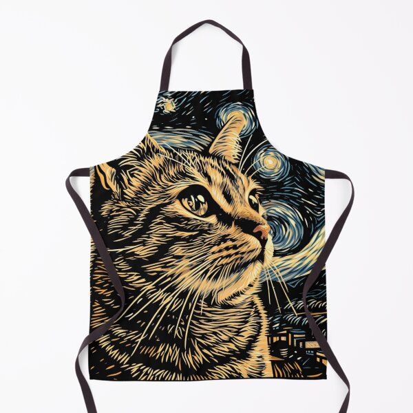 Item preview, Starry night Cat Van gogh designed and sold by Vangoholic.