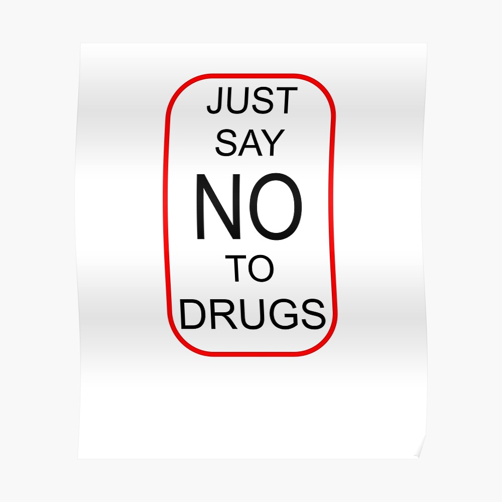 "Anti Drogen Shirt" Poster von rused Redbubble