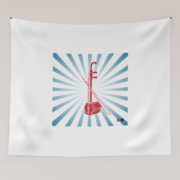 Item preview, Erhu (two stringed violin) (red and blue) designed and sold by ProjectLui.