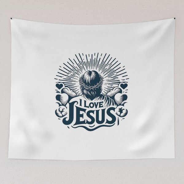 Item preview, I LOVE JESUS designed and sold by MegzDesign.