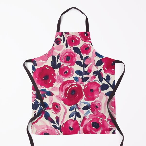 Item preview, Pink and Red Floral Batik Pattern designed and sold by HausKatz.