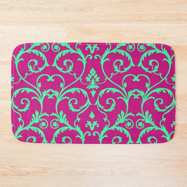 Item preview, Baroque Lattice Pattern (raspberry/teal) - Prints designed and sold by CMooreWorx.