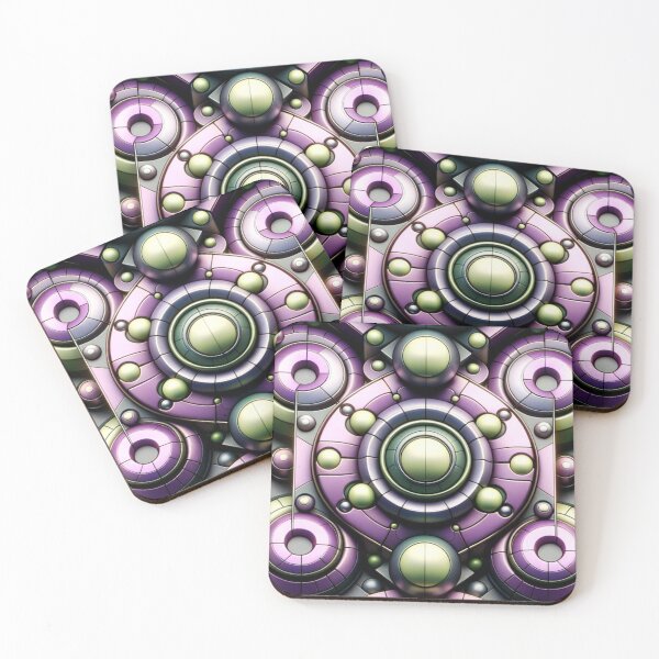 Item preview,   Abstract Mechanical Artistry Lavender And Lime Green Design Volume 6 designed and sold by mymagicstoreus.