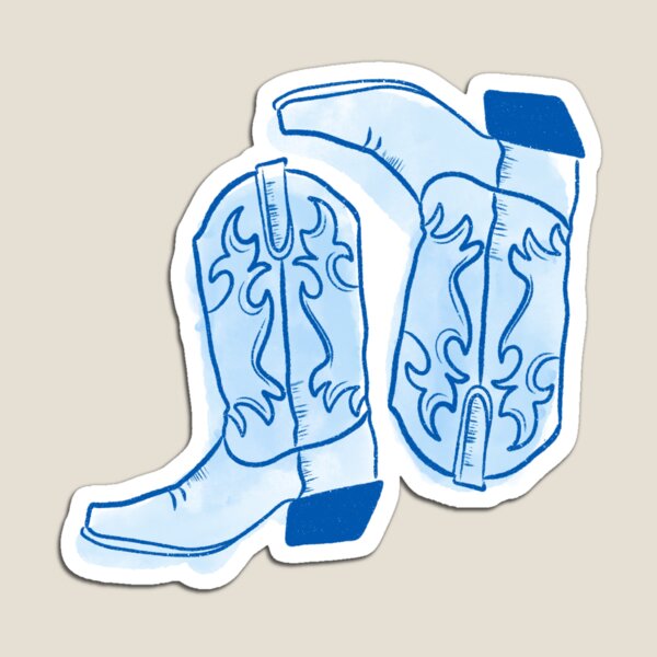 Item preview, Küsten-Cowgirl-Stiefel-Aufkleber | Küstenenkelin designed and sold by brookeaellis.