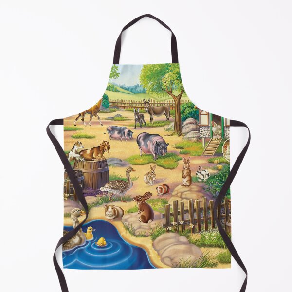 Item preview, Farm Animals Playing Around The House And Swimming In The Pond - Farmer designed and sold by Clitus.