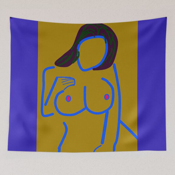 Item preview, Erotic art, female nude line drawing  designed and sold by pulchritude560.