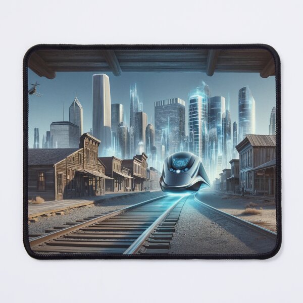 Item preview, Fusion of Past and Future Cityscape designed and sold by mymagicstoreus.