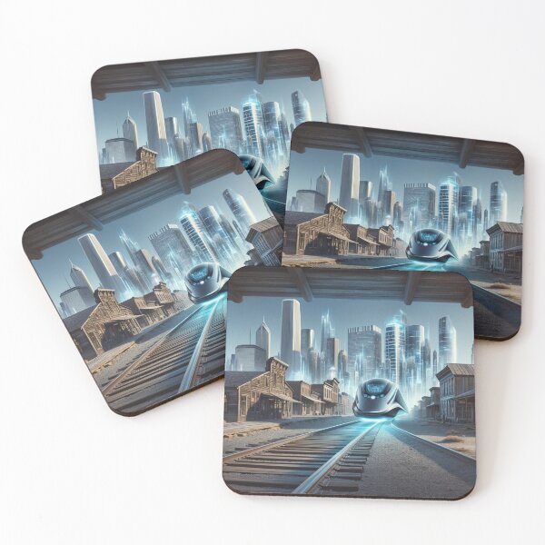 Item preview, Fusion of Past and Future Cityscape designed and sold by mymagicstoreus.