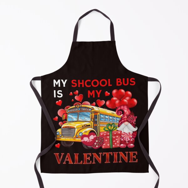 Item preview, My School Bus Is My Valentine Gnome With School Bus Hearts T-Shirt designed and sold by WAB Garb.