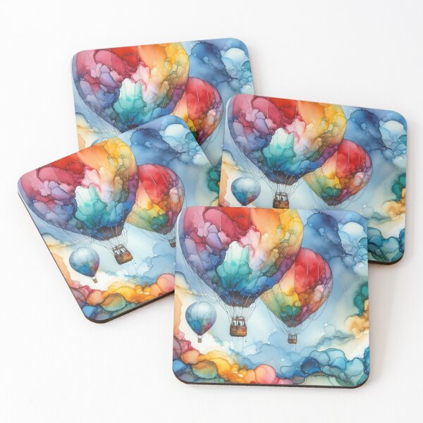 Item preview, Vivid Watercolor Hot Air Balloons designed and sold by mymagicstoreus.