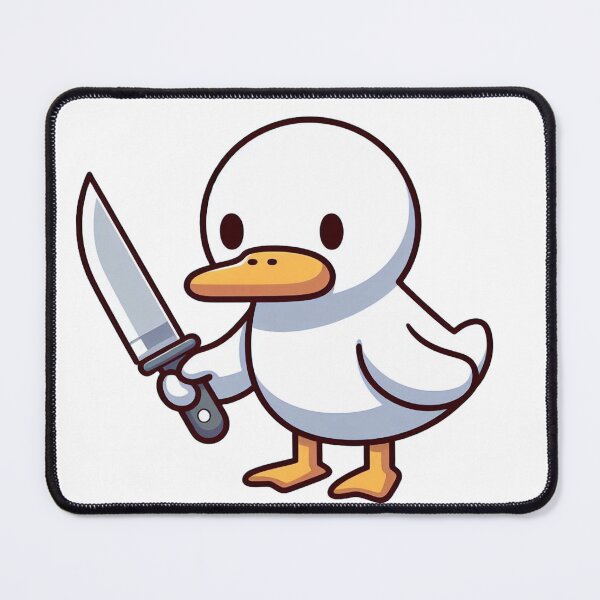Item preview, Duck with a Knife designed and sold by OfficialFoxArt.