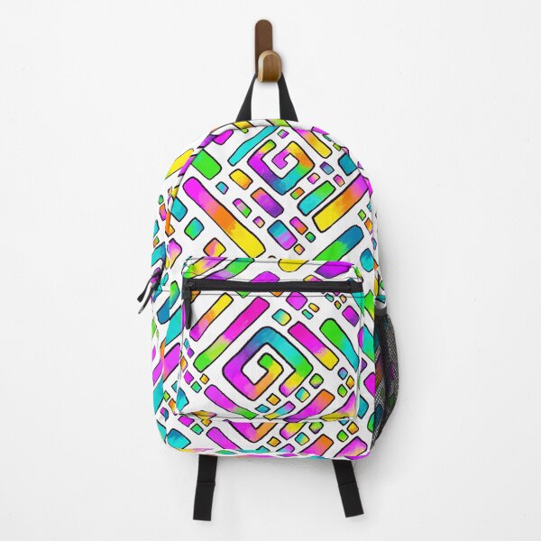 Item preview, Bright Rainbow Aztec Design PNG designed and sold by Sonya Gray.