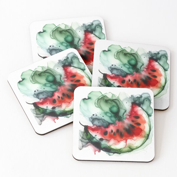 Item preview, Abstract Watermelon Watercolor Art designed and sold by mymagicstoreus.