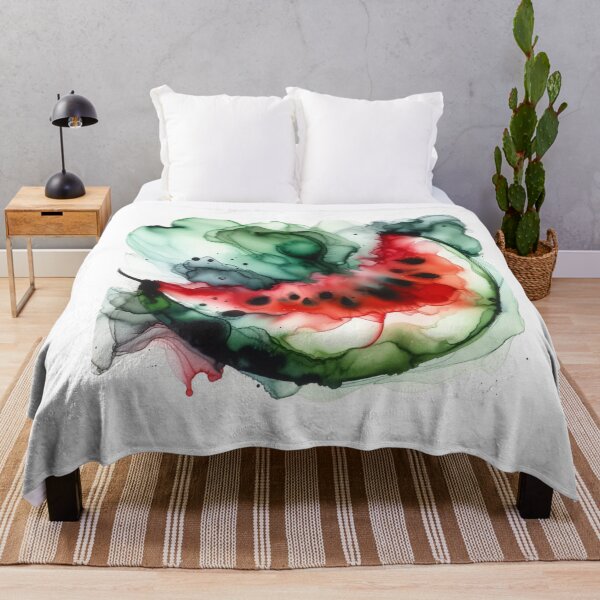Item preview, Abstract Watermelon Watercolor Art designed and sold by mymagicstoreus.