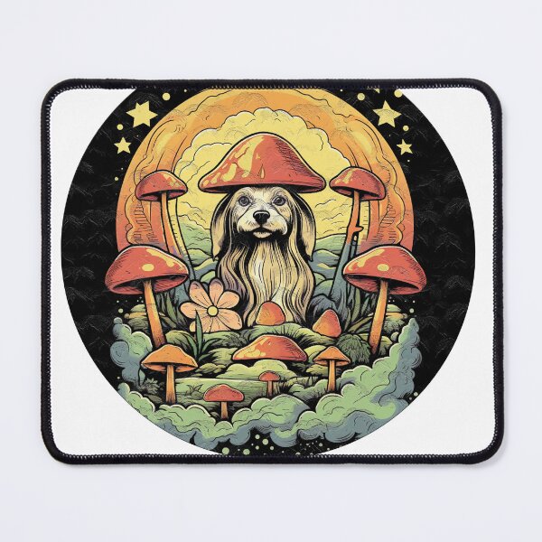 Item preview, "Enchanted Canine Grove: Mushroom Cap Odyssey" designed and sold by MrjotanArtisy.