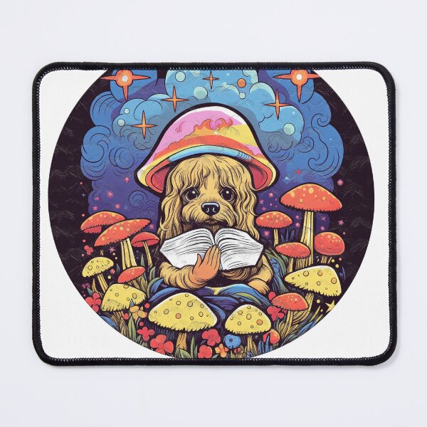 Item preview, "Celestial Sporehound: Dog in Mushroom Wonderland" designed and sold by MrjotanArtisy.