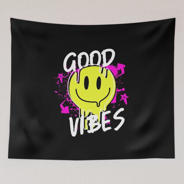 Item preview, Good vibes smiling face designed and sold by sonicboom-ar.