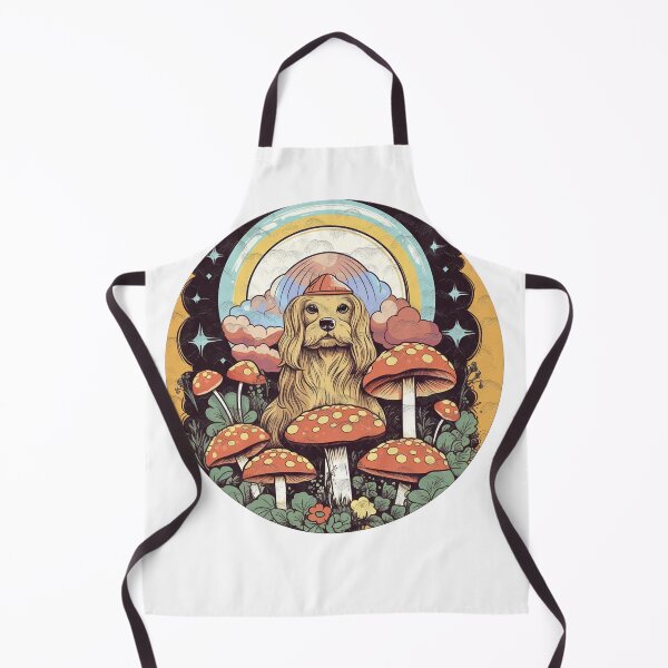 Item preview, "Starry Paws and Petals: Whimsical Mushroom Dog" designed and sold by MrjotanArtisy.