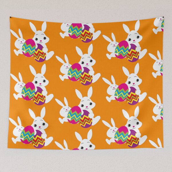 Item preview, Rabbits and colourful Easter eggs designed and sold by Bird4771.