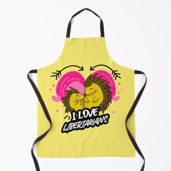 Item preview, “I Love Libertarians” Cuddling Porcupines Surrounded By Hearts designed and sold by TickleSharkDsg.