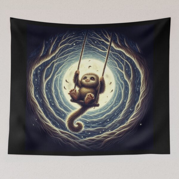 Item preview, Ape Arboreal Wonderland Canvas designed and sold by Daniel Dudgeon.