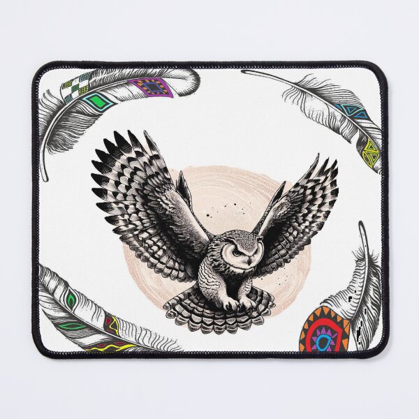 Item preview, Beautiful Feathers with an Owl Flying designed and sold by Phenix1224.
