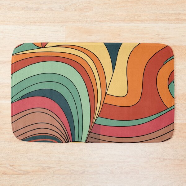 Item preview, Vibrant Minimalism Colorful Curve Line Art Pattern designed and sold by Tamas Das.