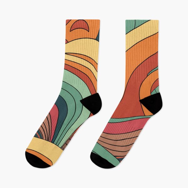 Item preview, Vibrant Minimalism Colorful Curve Line Art Pattern designed and sold by Tamas Das.