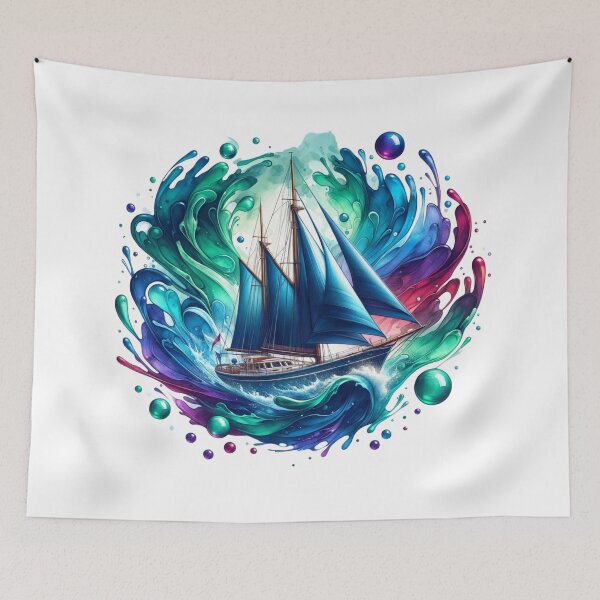 Item preview,  Sailing Boats Scene designed and sold by mymagicstoreus.