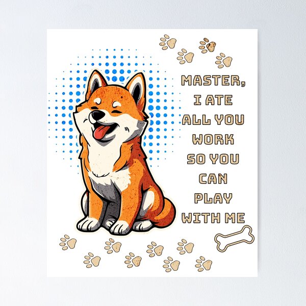 Item preview, Shiba ate homework designed and sold by ZaponistanASSR.