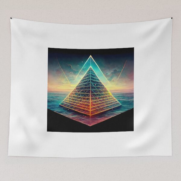 Item preview, Pyramid on the sea designed and sold by SabyDigitalArt.