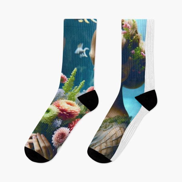 Item preview, Underwater Fantasy with Floral  Mermaid Grace designed and sold by mymagicstoreus.