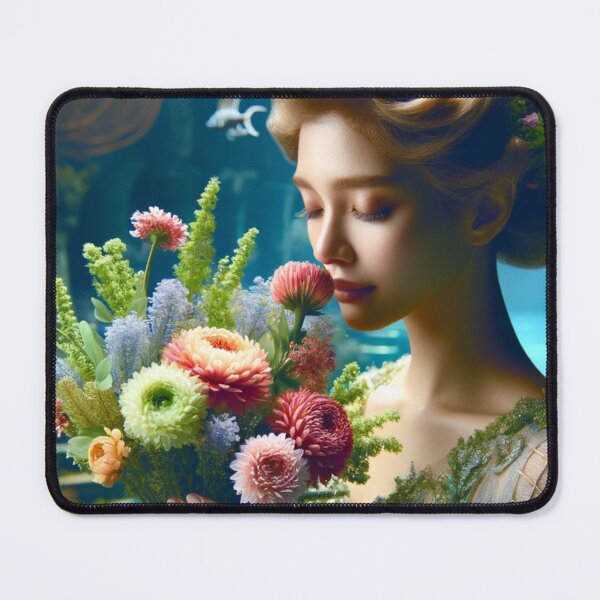 Item preview, Underwater Fantasy with Floral Mermaid Grace designed and sold by mymagicstoreus.