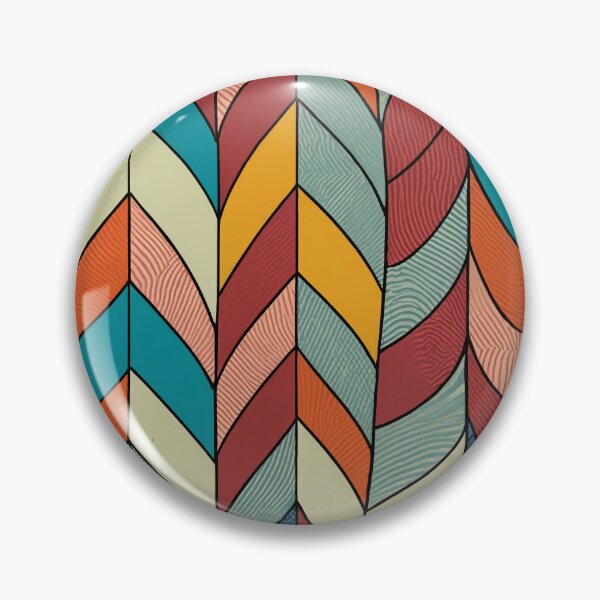 Item preview, Contemporary Harmony Vibrant Minimalist Zig Zag Curves Line designed and sold by Tamas Das.