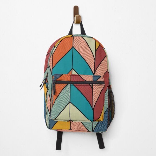 Item preview, Contemporary Harmony Vibrant Minimalist Zig Zag Curves Line designed and sold by Tamas Das.