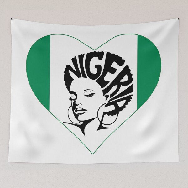 Item preview, Nigerian Afro girl love heart designed and sold by Vibeology London.