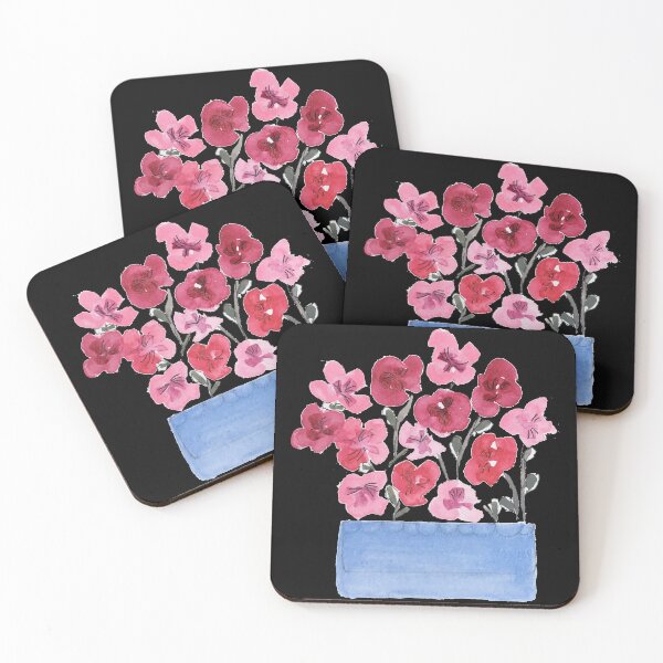 Item preview, "New Year New Flowers In A Blue Container" By SalsySafrano. designed and sold by SalsySafrano.