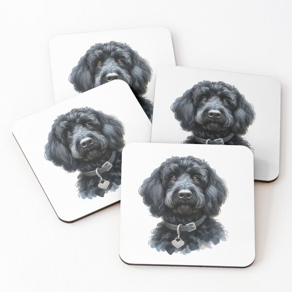 Item preview, black labradoodle dog  designed and sold by karastratton.