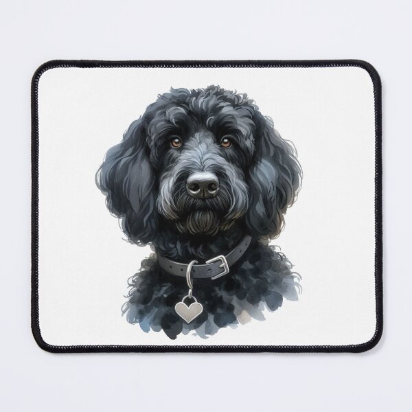 Item preview, black labradoodle dog designed and sold by karastratton.