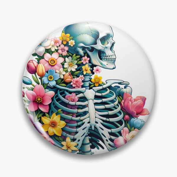 Item preview, Floral Anatomy Artistic Illustration-Die- Cut Sticker designed and sold by mymagicstoreus.