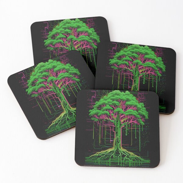 Item preview, The SingulariTREE of Life (The Singularity as a Cyberpunk Tree of Life) designed and sold by Occult Designs.