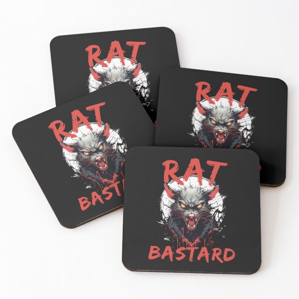 Item preview, Rat Bastard | Badass Rat | Tough Guy designed and sold by RazorDezign.