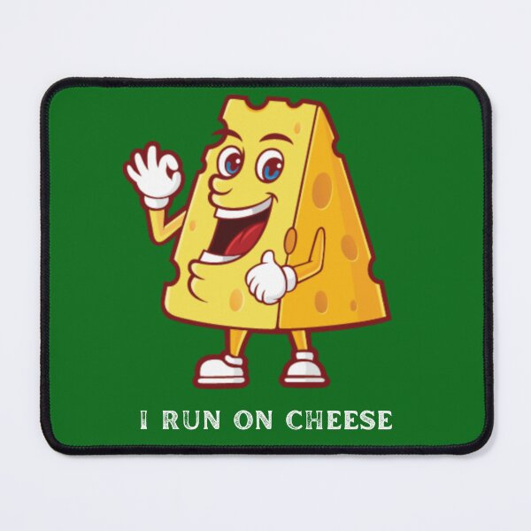Item preview, I Run on Cheese - Get Ready for National Cheese Lovers Day on June 4, 2024 designed and sold by MagpieMoonUSA.