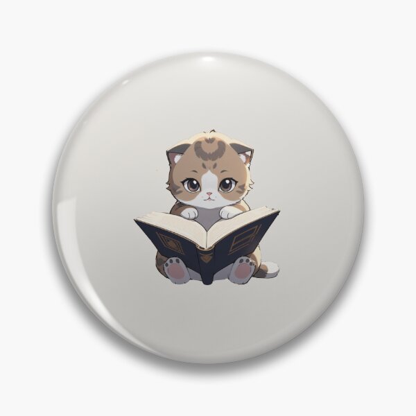 Item preview, Cute scottish fold kitten kitty cat reading books  designed and sold by Atlantico54.