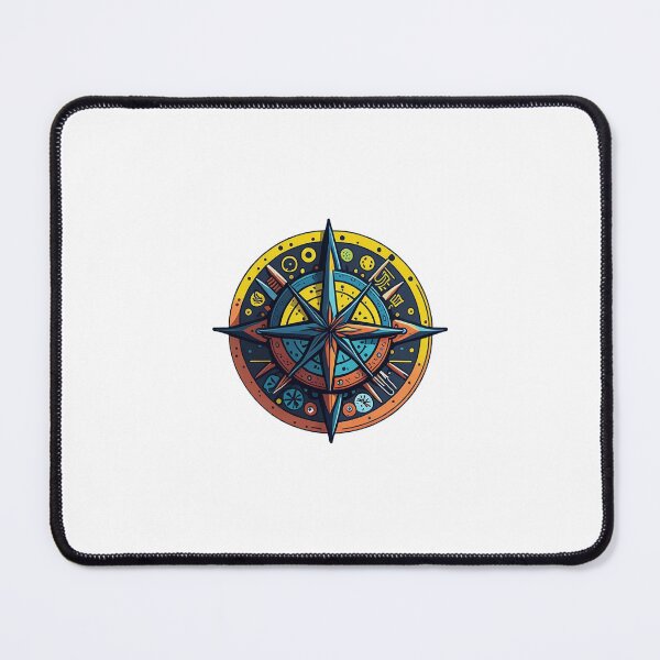 Item preview, Vibrant Nautical Compass Illustration designed and sold by Daniel Haddad.