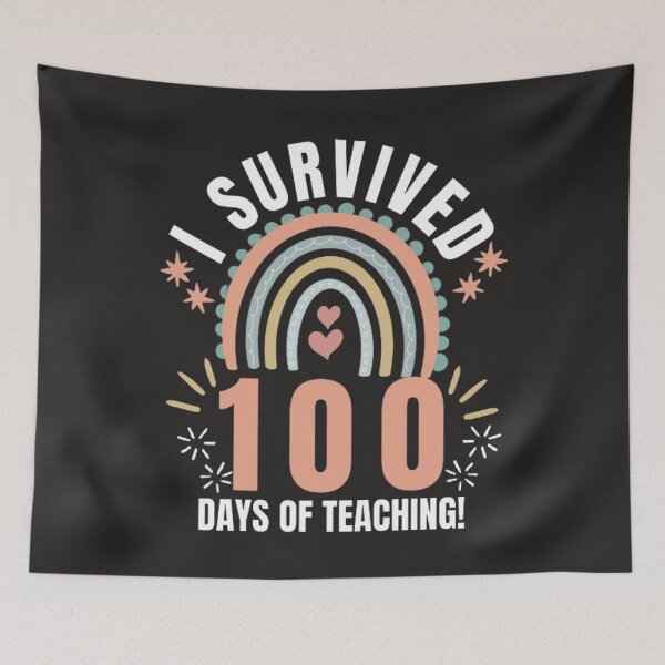 Item preview, Survived 100 days of teaching funny 100 days of school of designed and sold by Kawabijutsu21.