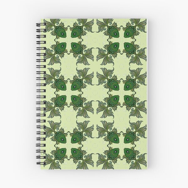 Item preview, Fancy fish with bubbles pale green designed and sold by Jen Toal.